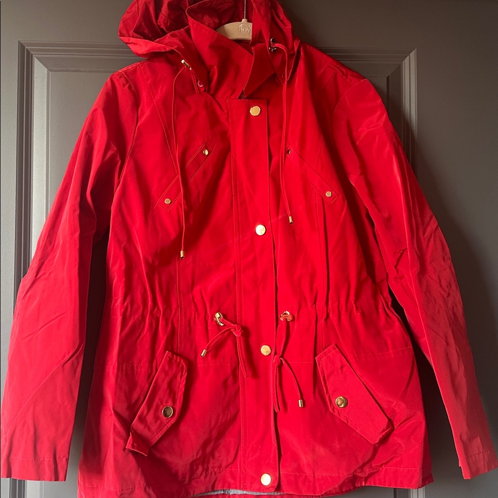 Charter Club Red Water-Resistant Jacket